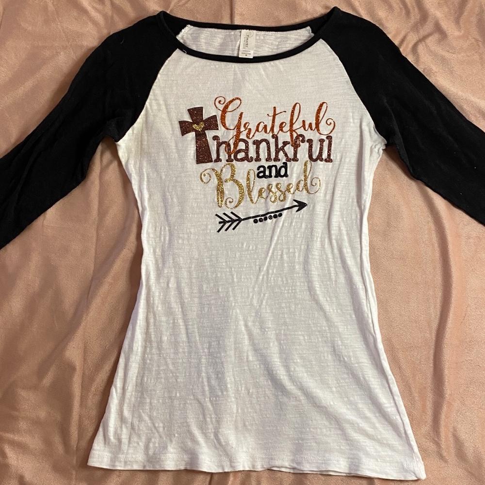 Girls "Grateful, Thankful and Blessed" Top